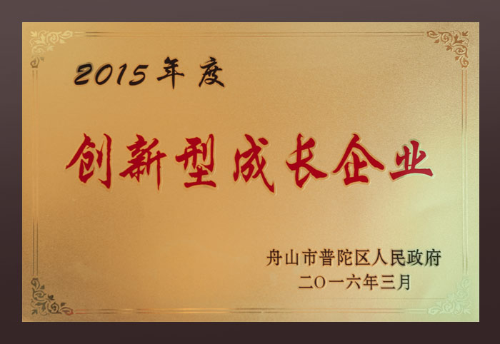 2015年度創(chuàng)新型成長企業(yè)